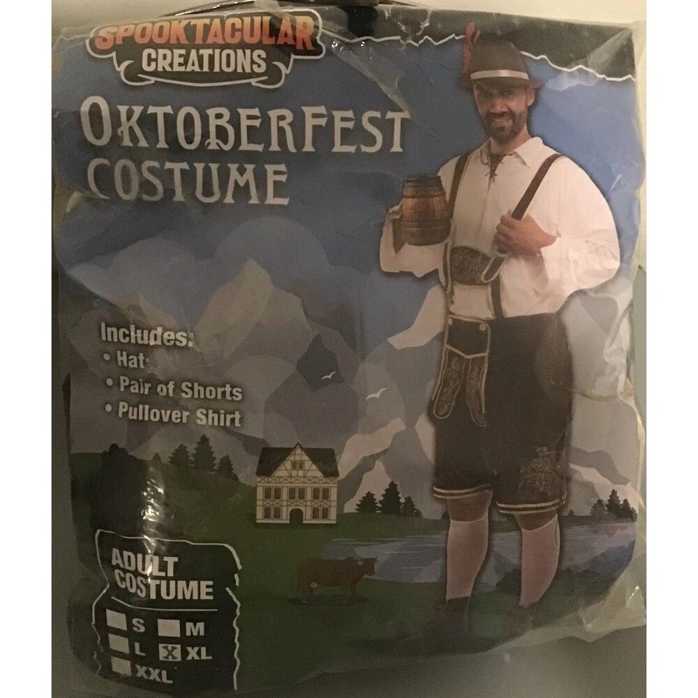 OKTOBERFEST (style 1) Costume Adult XL Halloween Spooktacular NIP